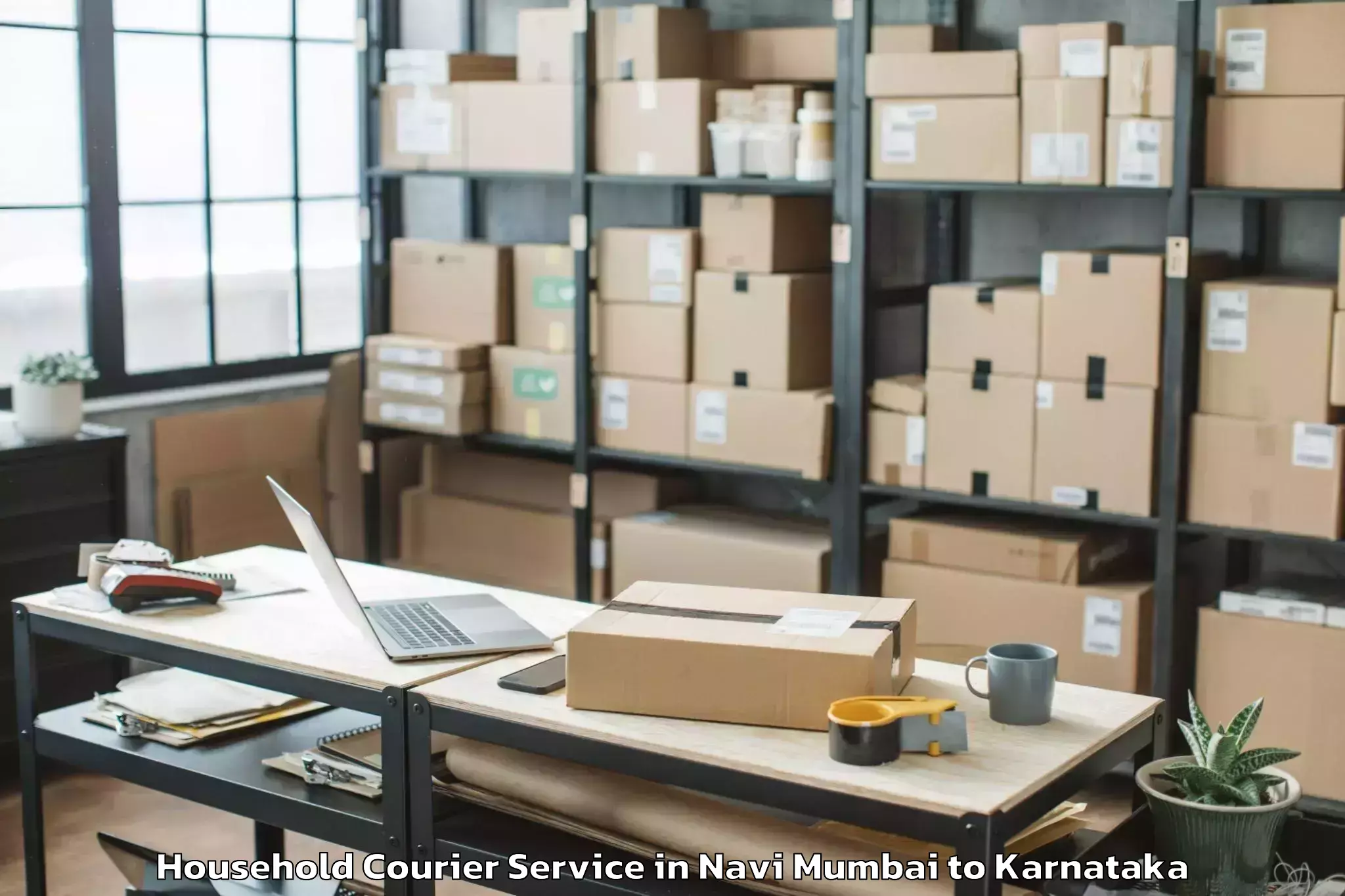 Top Navi Mumbai to Siddapura Household Courier Available